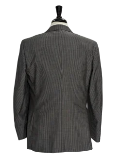 Canali Dark Gray Pinstriped 100% Wool Suit 40R