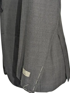 Canali Gray Glen Plaid Notch Lapel 2-Button Wool Suit - 38S
