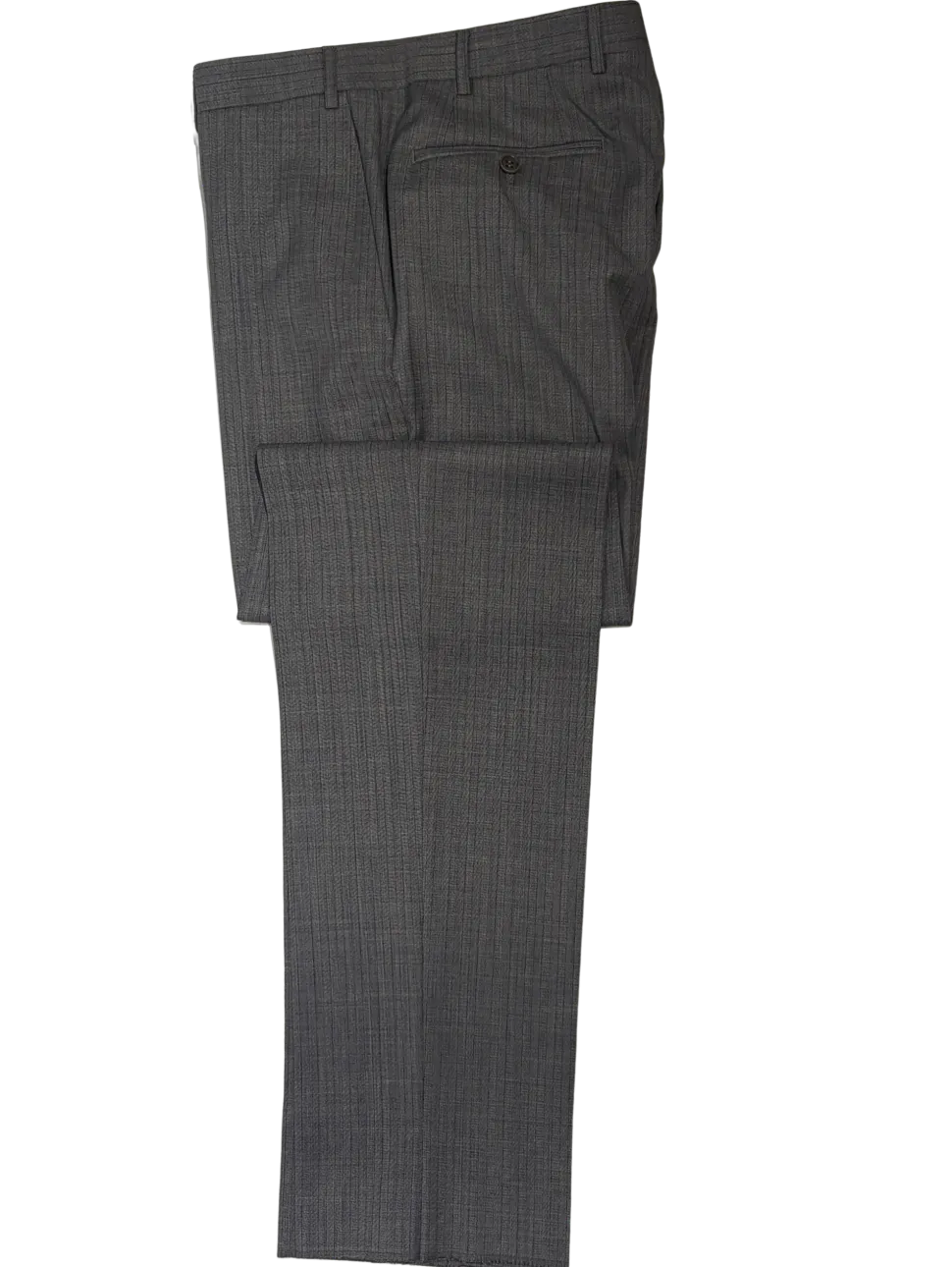 Canali Gray Herringbone 100% Wool Suit 40R