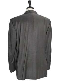 Canali Gray Nailhead 100% Wool Suit 52L