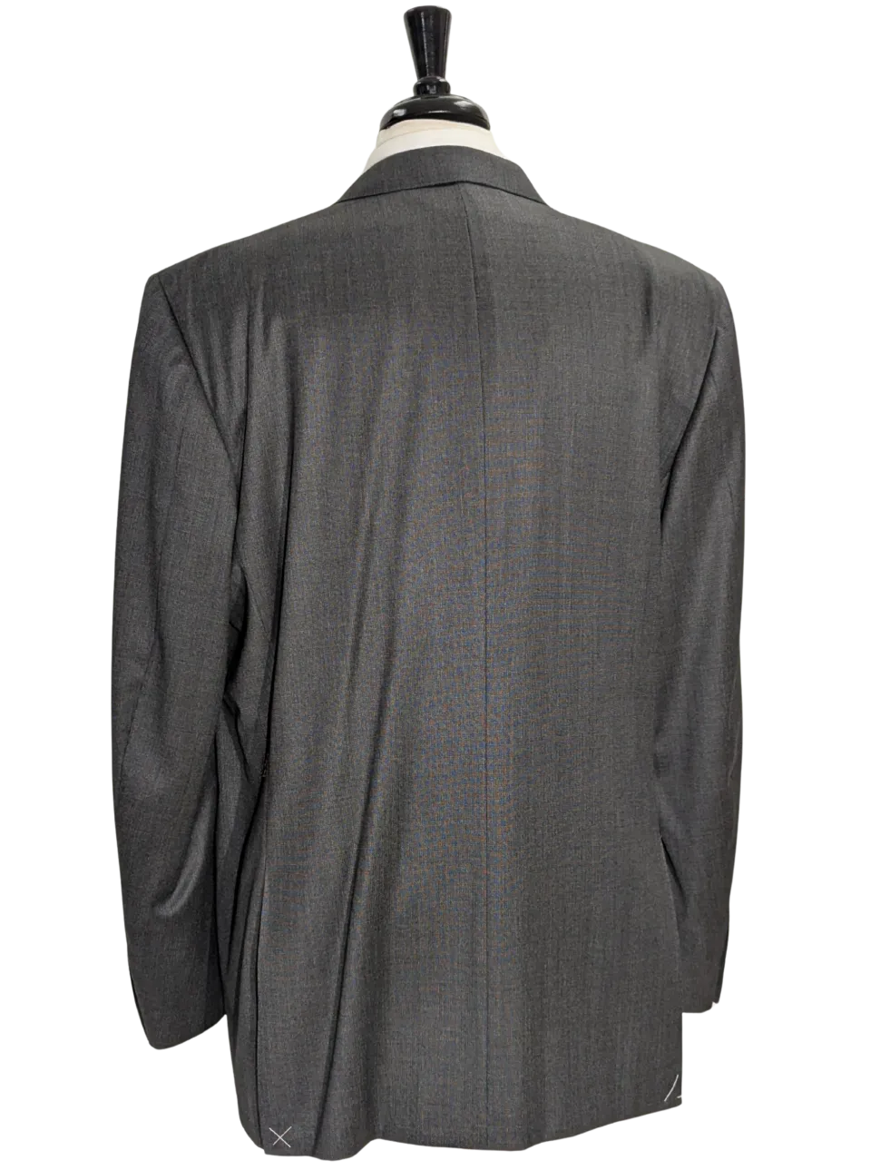 Canali Gray Nailhead 100% Wool Suit 52L