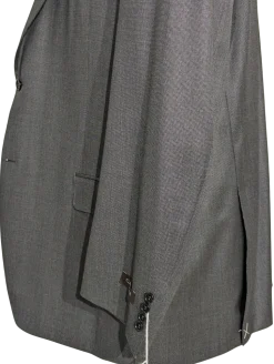 Canali Gray Nailhead 100% Wool Suit 52L