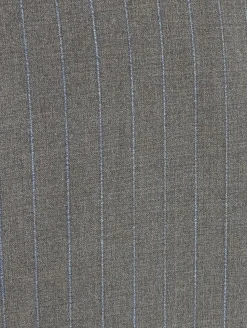 Canali Gray Pinstriped 100% Wool Suit 44L