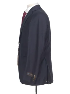 Canali Kei 38R Mens Navy Blue Pinstriped 2 Piece Classic Fit Suit
