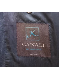 Canali Kei 38R Mens Navy Blue Pinstriped 2 Piece Classic Fit Suit