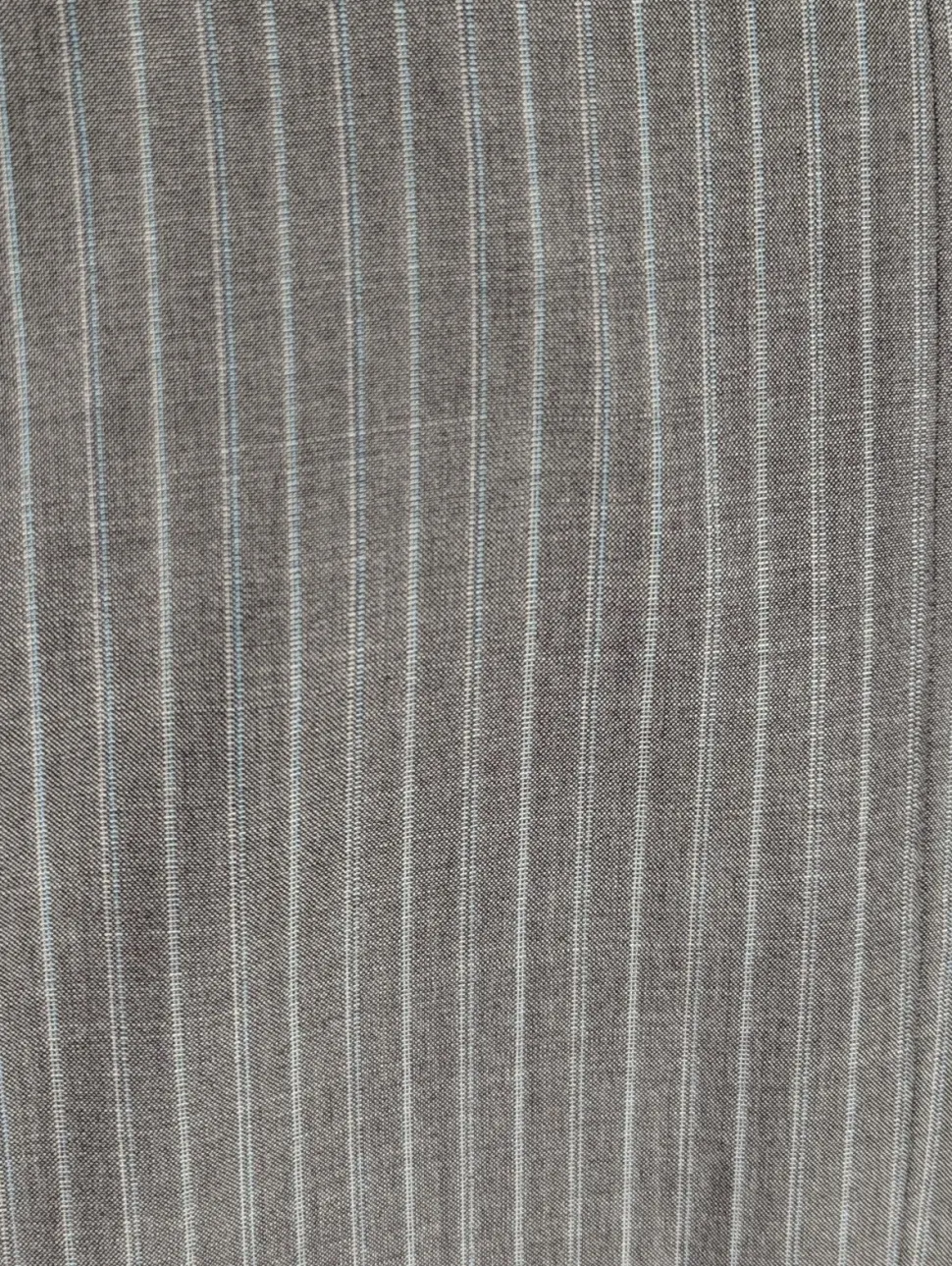 Canali Light Gray Pinstriped 100% Wool Suit 48L