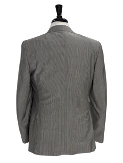 Canali Light Gray Pinstripe Wool Blend Suit 38R