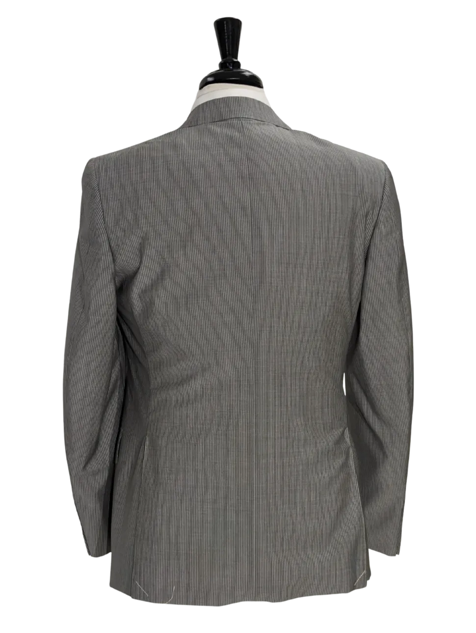 Canali Light Gray Pinstripe Wool Blend Suit 38R