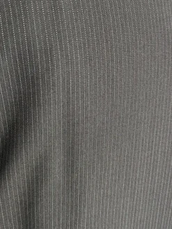 Canali Men's Black Pinstriped 100% Wool Suit 44L