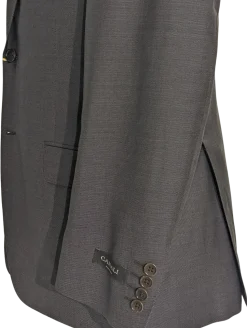 Canali Men's Brown Striped 100% Wool Suit 38R
