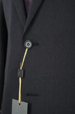Canali 1934 Mens Charcoal Grey 46L Drop 7 100% Wool 2 Piece Suit