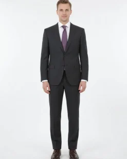 Canali 1934 Mens Charcoal Grey 46L Drop 7 100% Wool 2 Piece Suit
