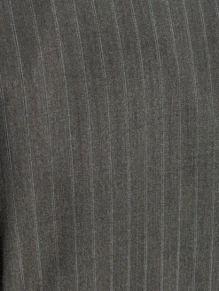 Canali Men's Charcoal Pinstriped 100% Wool Suit 46L