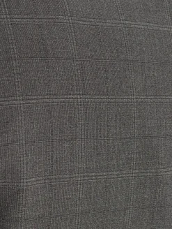 Canali Men's Charcoal Windowpane 100% Wool Suit 34S