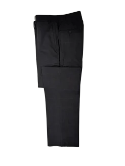 Canali Men's Charcoal Windowpane 100% Wool Suit 34S