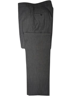 Canali Men's Gray Pinstripe 100% Wool Suit 46S