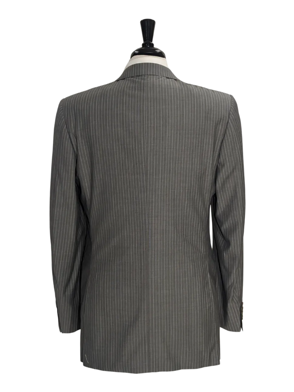Canali Men's Gray Pinstripe 100% Wool Suit 46S