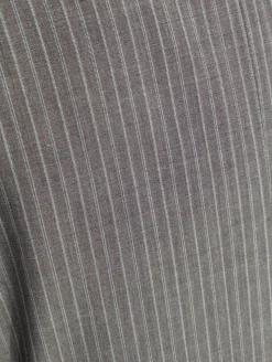 Canali Men's Gray Pinstripe 100% Wool Suit 46S