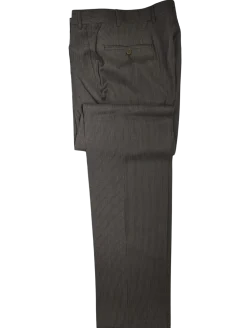 Canali Men's Gray Pinstripe 100% Wool Suit 40L