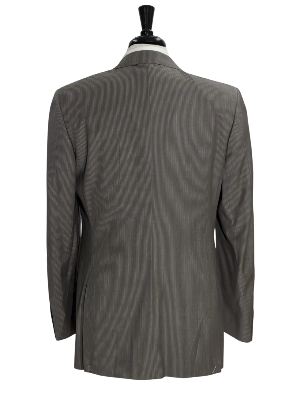Canali Men's Gray Pinstripe 100% Wool Suit 40L