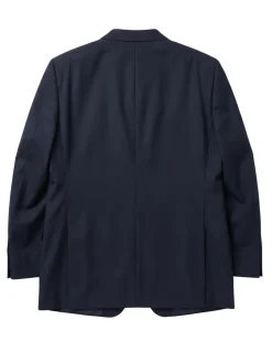Canali Midnight Navy Tonal Stripe Notch Lapel Canvassed Portly Fit Wool 2-Button Suit 52R
