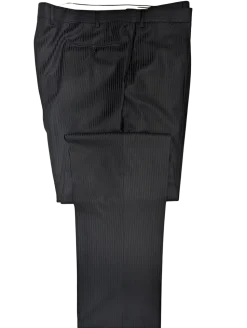 Canali Navy Pinstriped Fully-Canvassed Wool-Silk Suit 50L