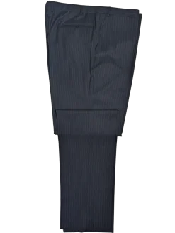 Canali Navy Pinstriped 100% Wool 2 Button Suit 50L