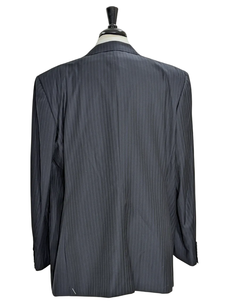 Canali Navy Pinstriped 100% Wool 2 Button Suit 52L