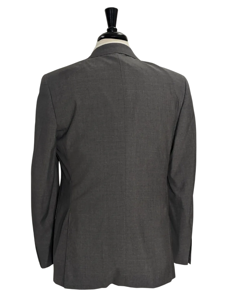 Canali Solid Gray 100% Wool Suit 48R