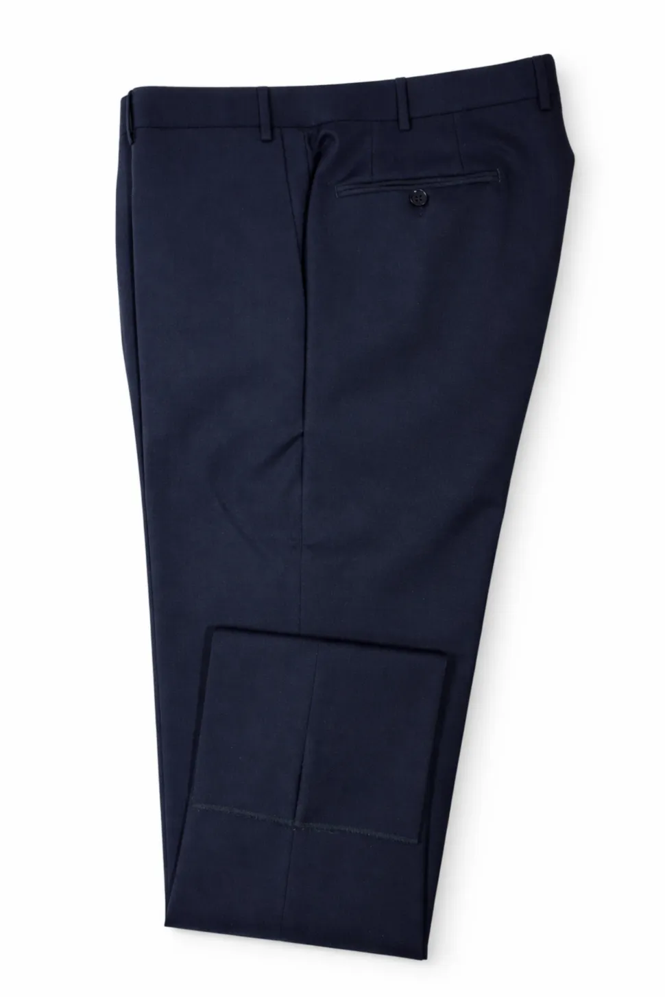 Canali Solid Midnight Blue With Black Satin Shawl Lapel Slim Fit 1-Button Wool Tuxedo 46R