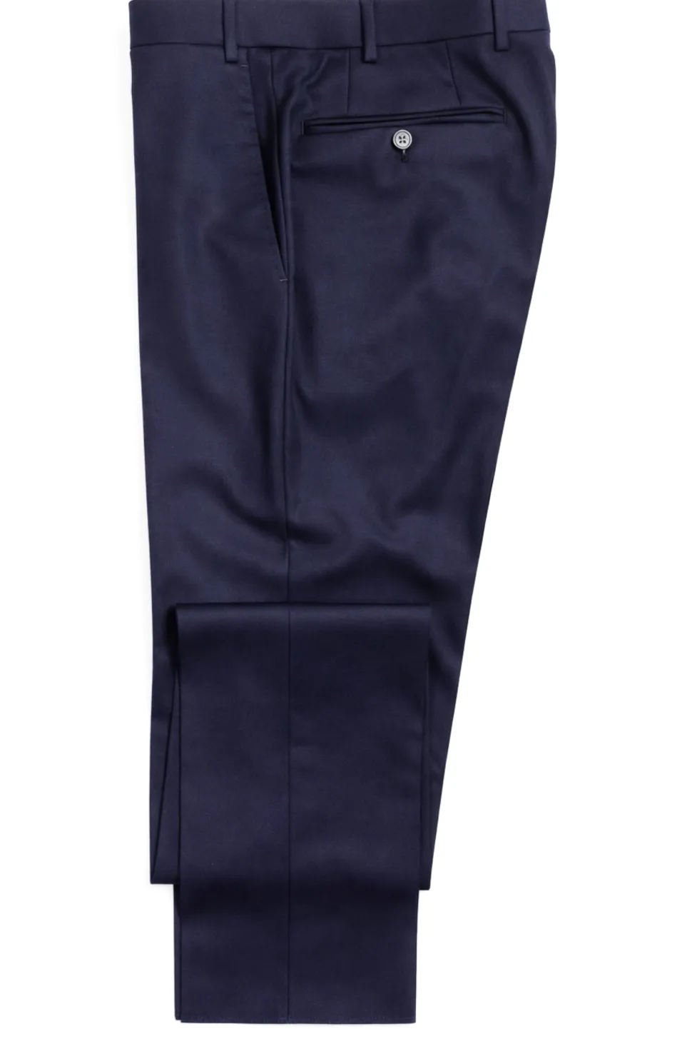 Canali Solid Navy Slim Fit Shawl Lapel Wool 3-Piece Suit 38R