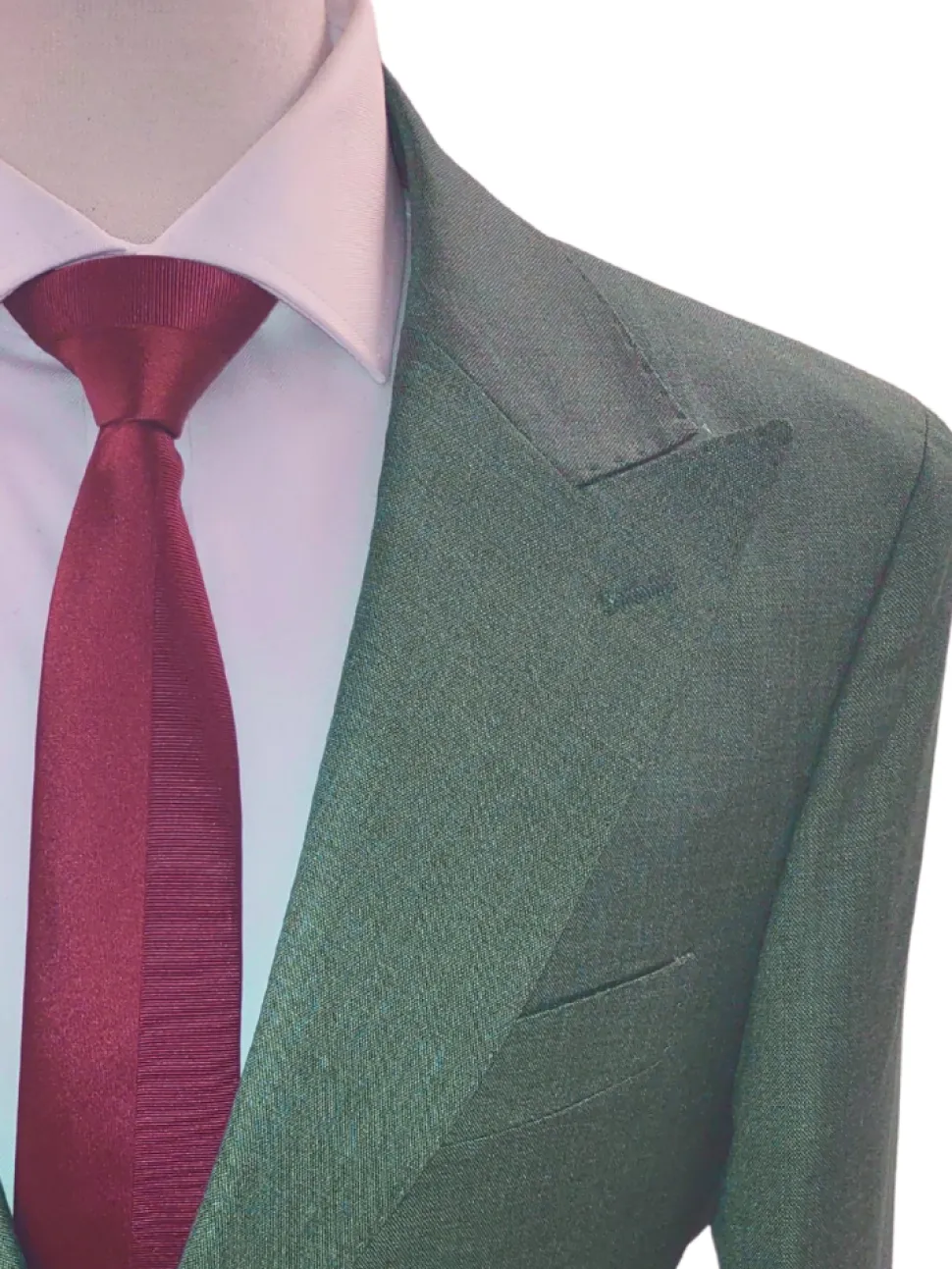 Canuti By Steven Land Mens Green Tonal 2 Button Blazer Sportcoat