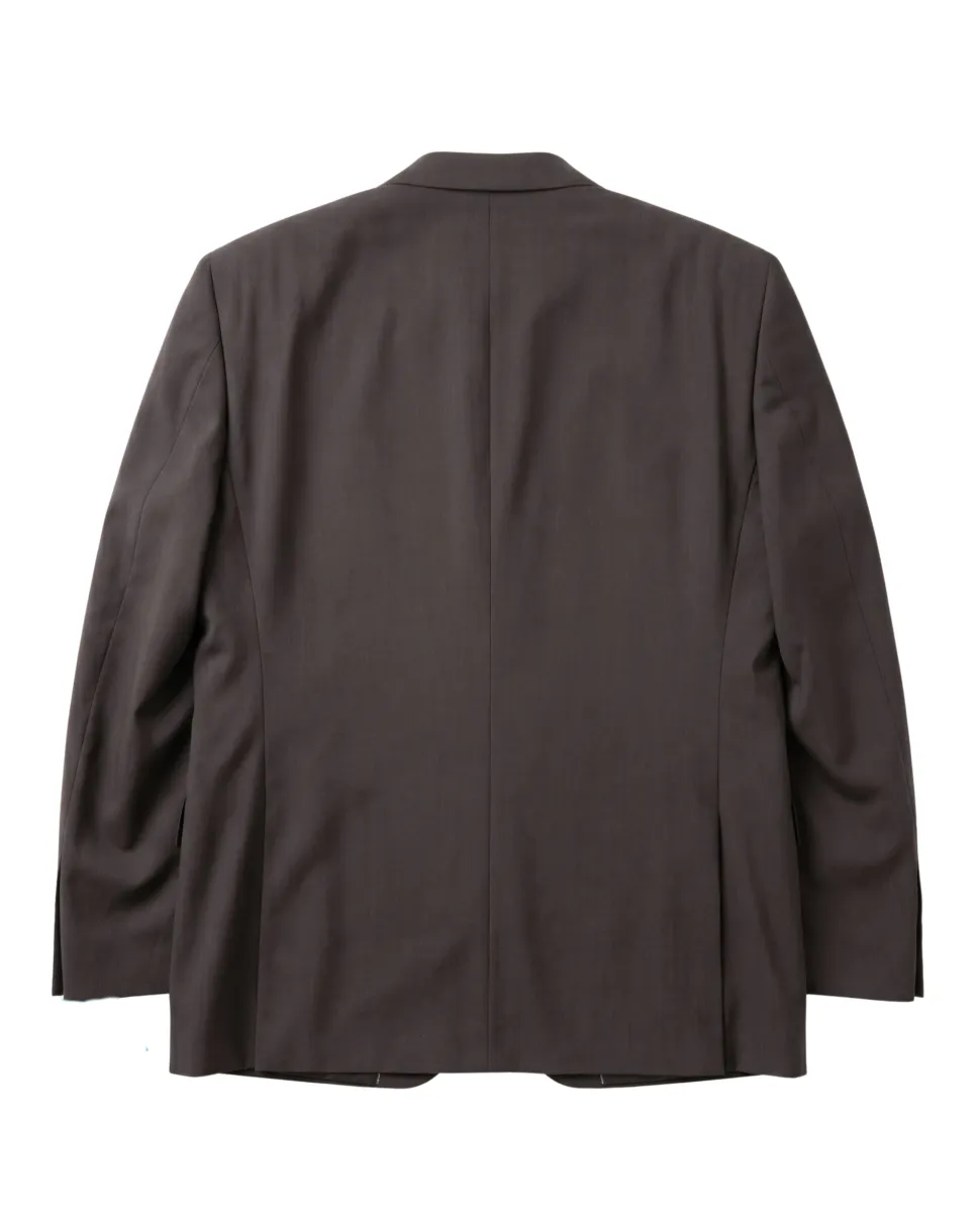 Canuti By Steven Land Mens Solid Brown Classic Fit Notch Lapel 2-Button Wool Suit