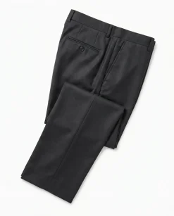 Cardeliano Solid Black Wool Cashmere Notch Lapel Slim Fit 2-Button Suit