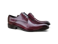 Carrucci Mens Burgundy Lace-up Oxford Dress Shoes