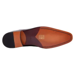 Carrucci Mens Chestnut Brown Slip-on Chelsea Leather Dress Boots
