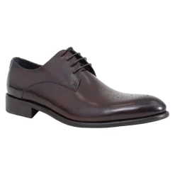 Carrucci Men's Genuine Leather Brown Lace Up Oxford Brogues Dress Shoes
