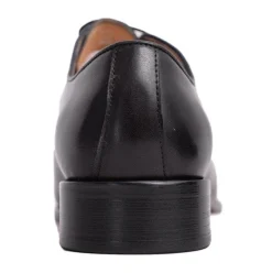 Carrucci Solid Navy Blue Whole Cut Oxford Leather Dress Shoes