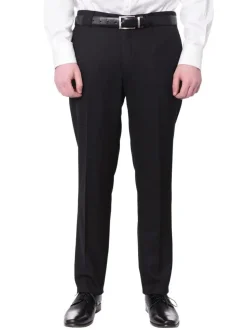 Cemden Mens Slim Fit Solid Black 1-button 3-piece Tuxedo Suit With Shimmer Lapel