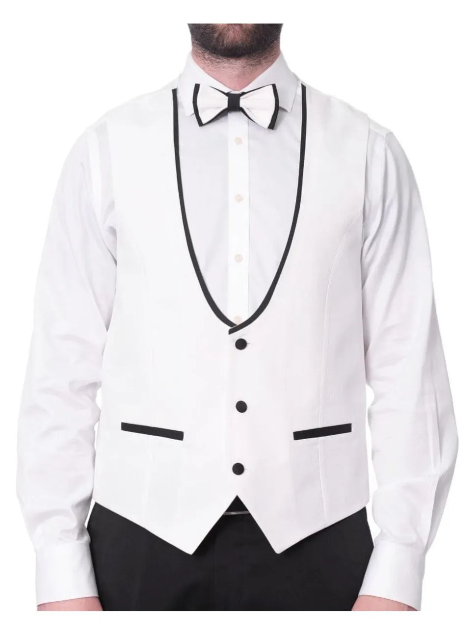 Cemden Mens Slim Fit Solid White 1-button 3 Piece Tuxedo Suit With Shawl Lapels