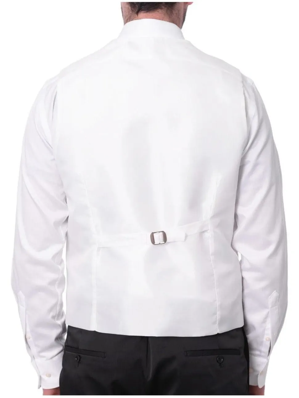 Cemden Mens Slim Fit Solid White 1-button 3 Piece Tuxedo Suit With Shawl Lapels