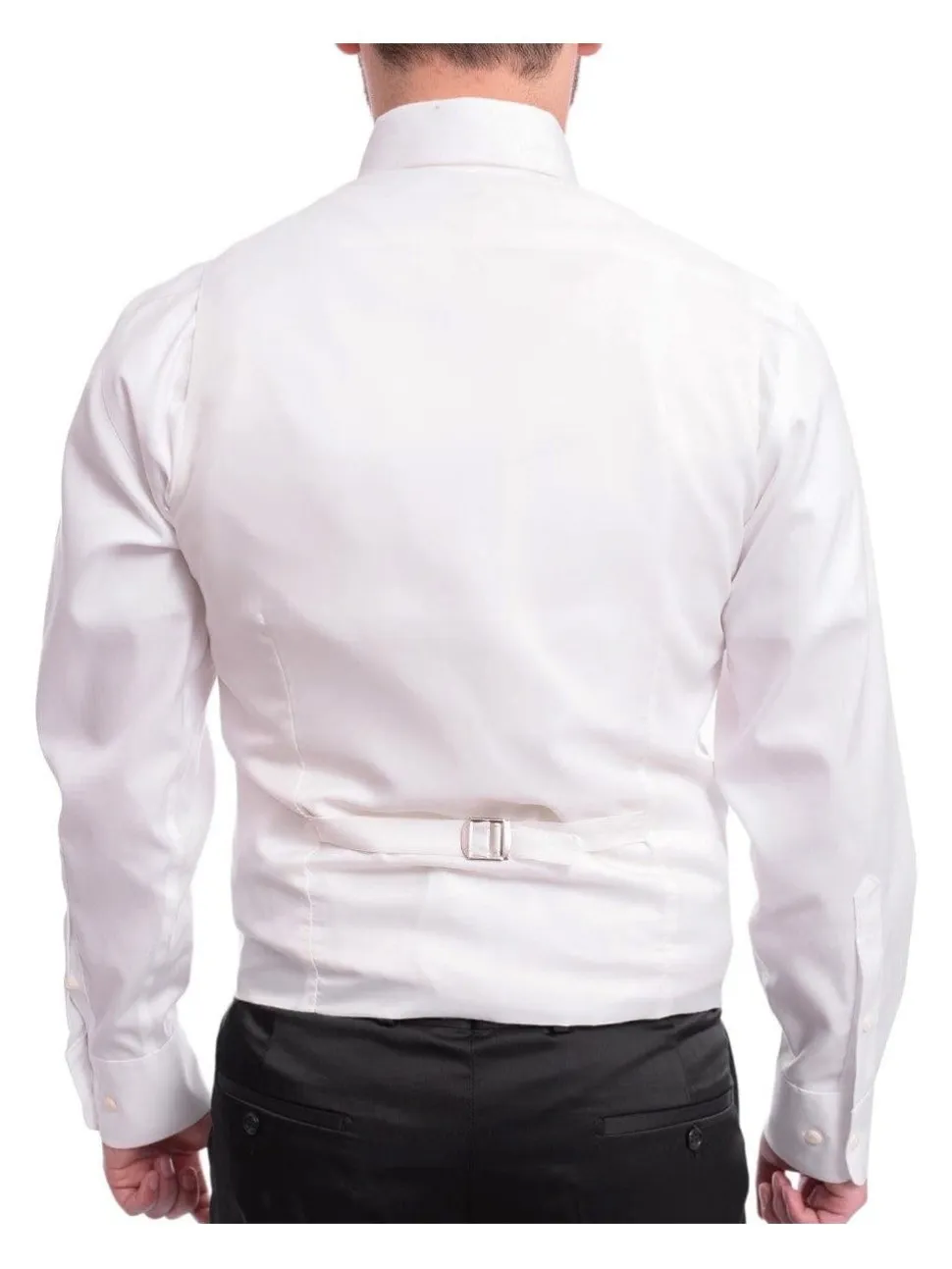 Cemden Slim Fit Textured White One Button Three Piece Tuxedo Suit