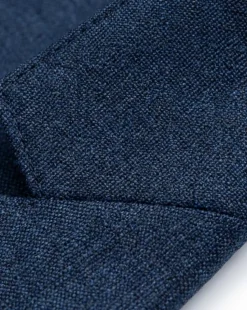 Centrion Mens Blue Textured Classic Fit Notch Lapels 2 Button Wool Suit