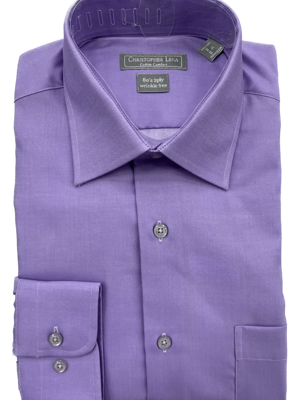 Christopher Lena Lavender Spread Collar Shirt
