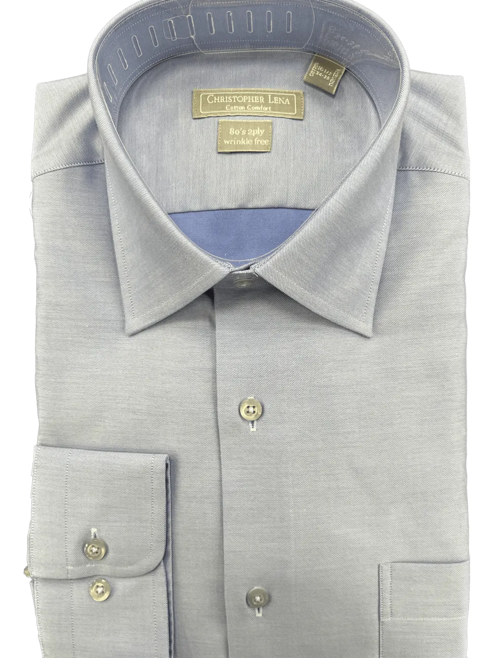 Christopher Lena Sky Blue Spread Collar Shirt