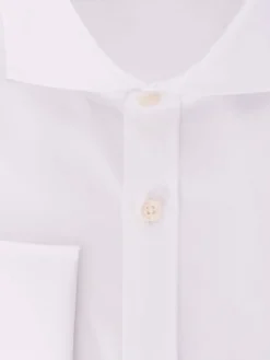 Christopher Morris Extra Slim Fit Cotton Non-Iron White French Cuff Dress Shirt