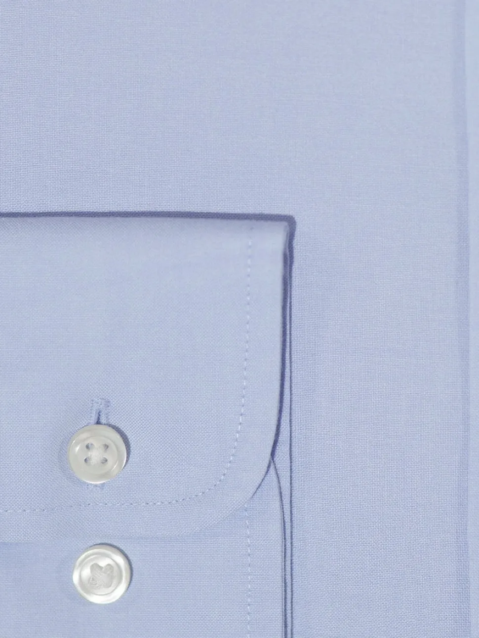 Christopher Morris Mens Blue Cotton Stretch Classic Fit Wrinkle Free Dress Shirt