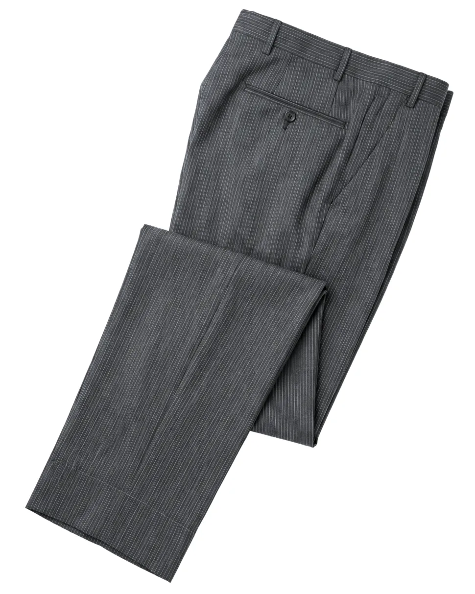 Corneliani Mens Black & Charcoal Multi-Pattern Fully-Canvassed No-Lapel Classic Fit 3-Piece Wool Silk Suit - 38L