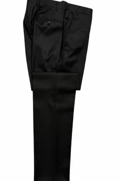 Corneliani Mens Black Textured Fully-Canvassed Shawl Lapel Classic Fit 3-Piece Wool Suit - 42R