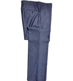 Corneliani Mens Blue Pinstripe Fully-Canvassed Notch Lapels Slim Fit 2 Button Wool Suit - 42L